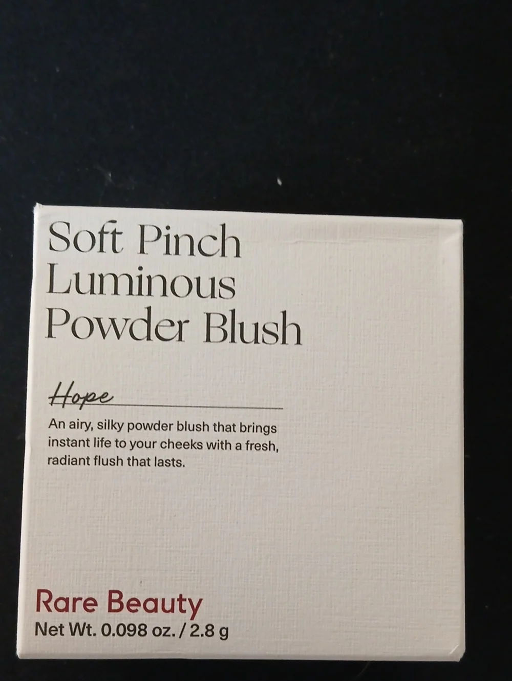 Rare Beauty soft Pinch Luminous Powder Blush Hope NIB